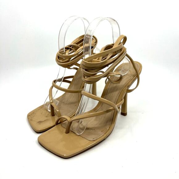 Schutz Krist Patent Leather Leather Sandals Women's 9 US - Picture 1 of 9